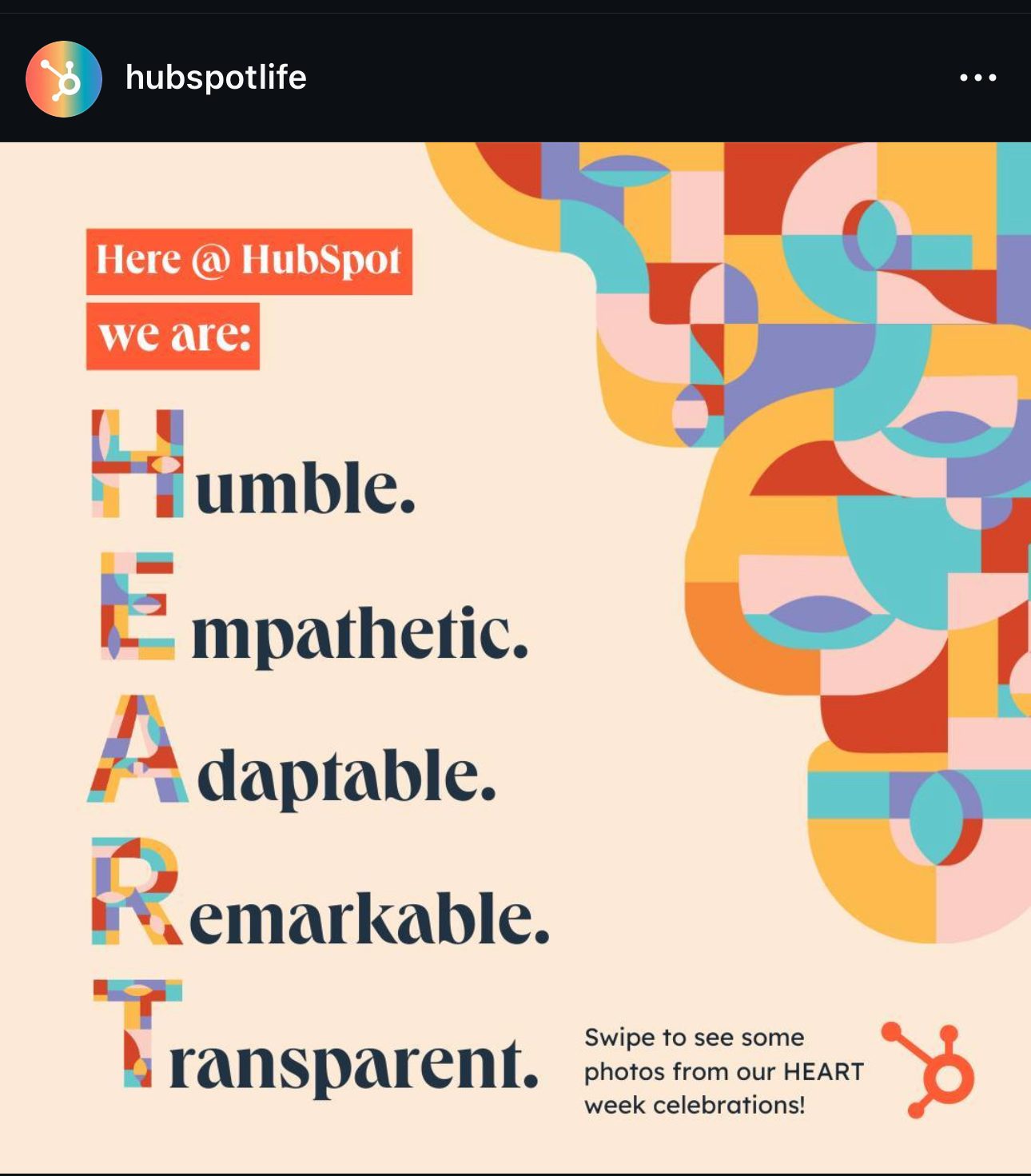 profil na instagramie @hubspotlife